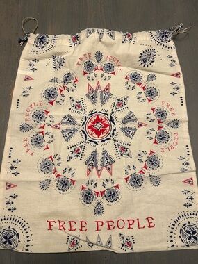 Free People dust bag bohemian drawstring